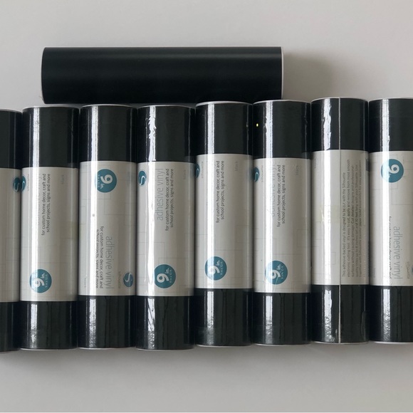 Silhouette Other Silhouette Adhesive Vinyl Black 9 X Lot Of 9 Rolls silhouette-other-silhouette-adhesive-vinyl-black-9-x-lot-of-9-rolls